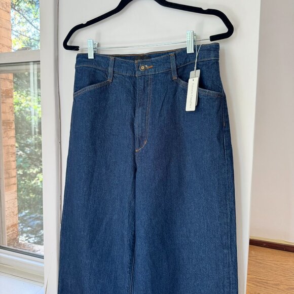 NWT Favorite Daughter Mischa High Rise Wide Leg Jeans Denim in Pepper Blue 30 - Picture 5 of 16